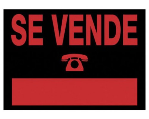 CARTEL "SE VENDE" 500X230 MM PVC NEGRO ARCHIVO 2000 6162 NE (Espera 4 dias)